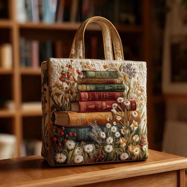Borsa a Spalla Artigianale Trapuntata - Motivo Floreale