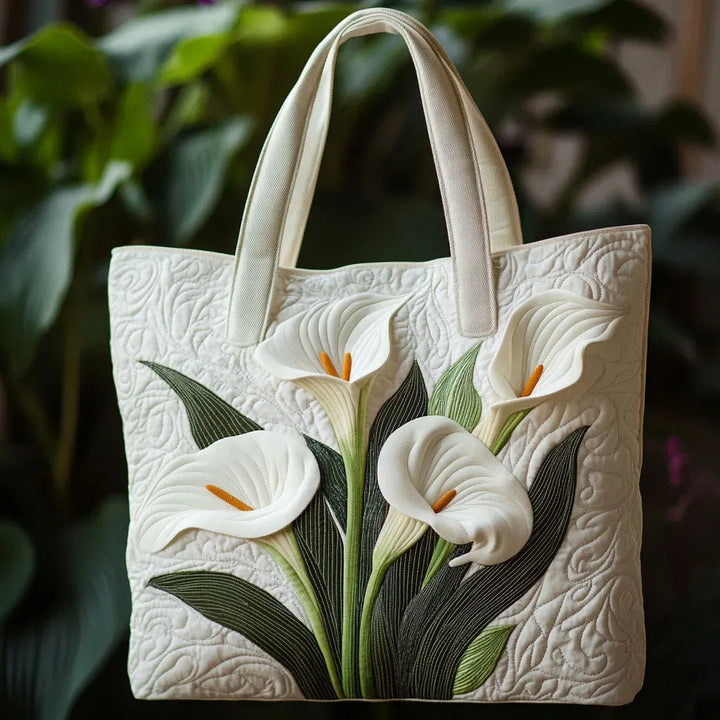 Borsa Artigianale Matelassé - Gigli Bianchi
