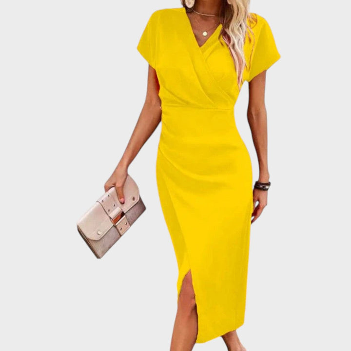 Vilma - Abito midi con scollo a V