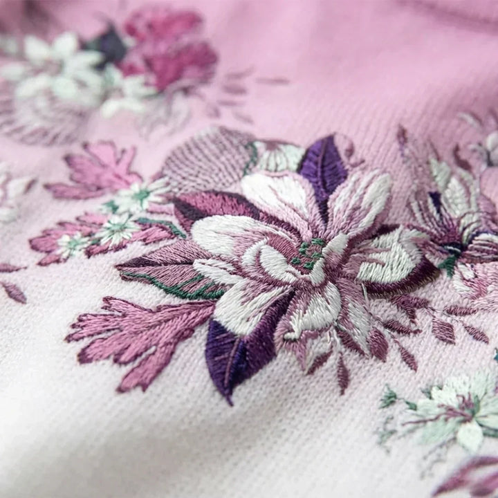 Alba | Maglione con Fiori e Collo Casual