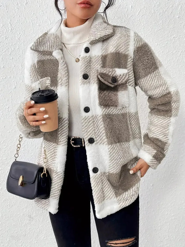 Martin | Giacca in Fleece a Quadri Elegante