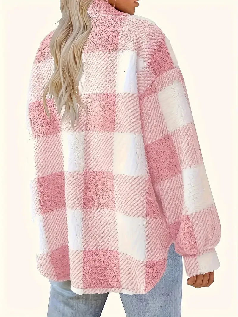 Martin | Giacca in Fleece a Quadri Elegante