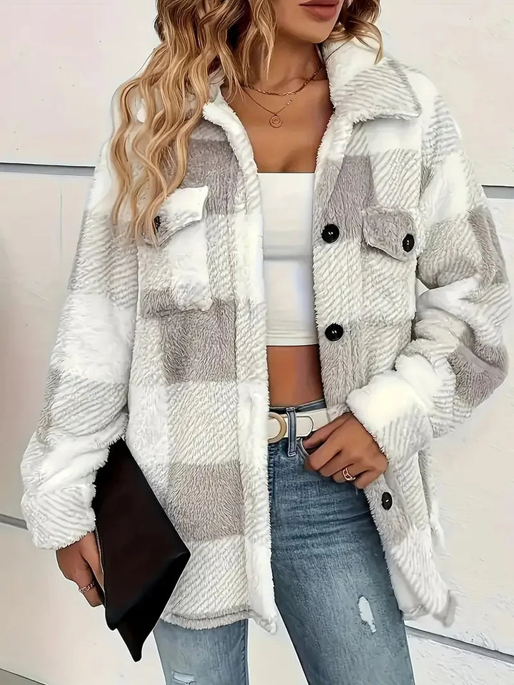 Martin | Giacca in Fleece a Quadri Elegante
