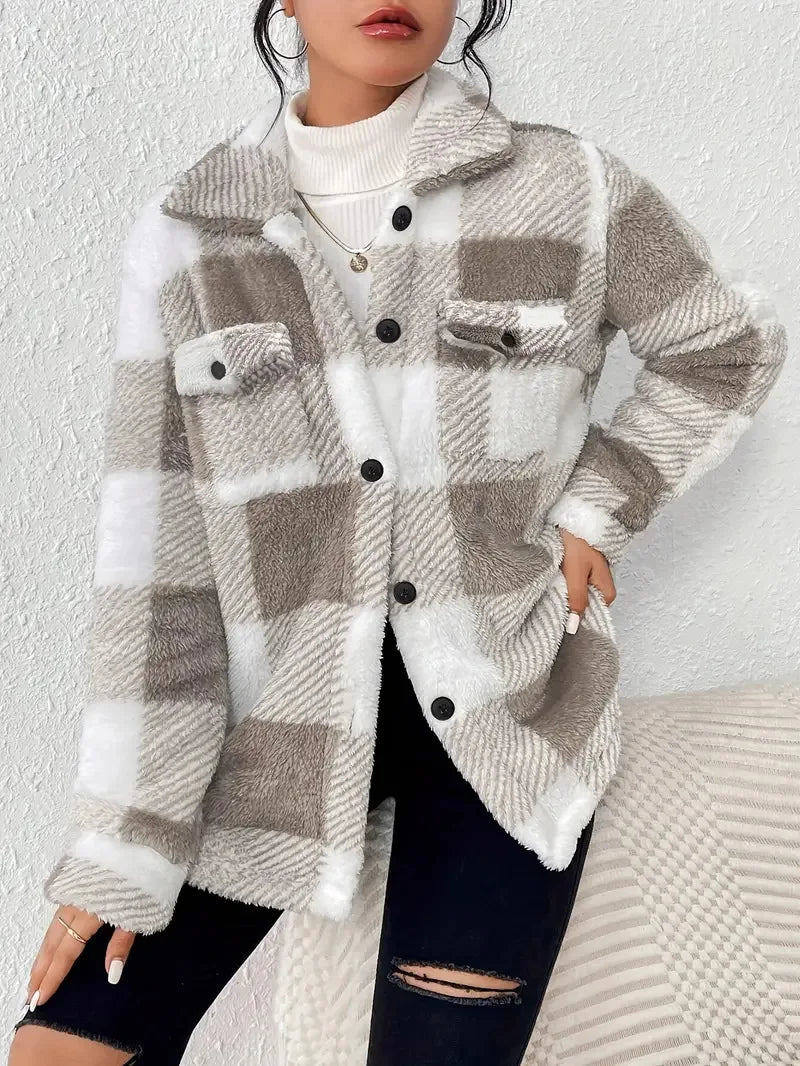 Martin | Giacca in Fleece a Quadri Elegante