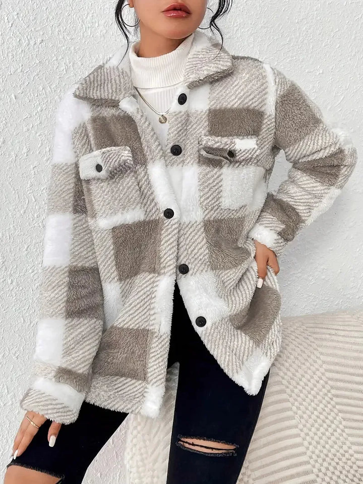 Martin | Giacca in Fleece a Quadri Elegante